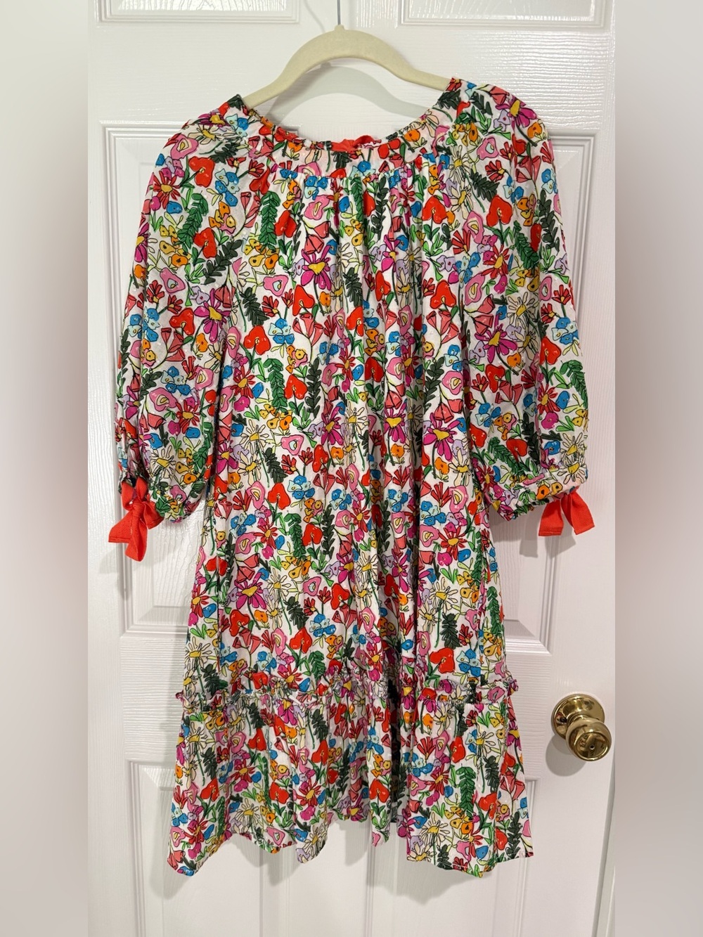 CROSBY by Mollie Burch Multicolor Floral 3/4 Sleeve Dress